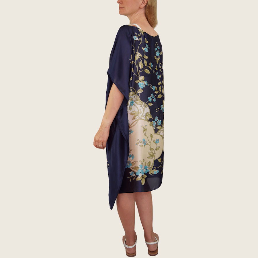Tunique bleu avec des fleurs<br>
Série limitée 7 pièces – Image 5