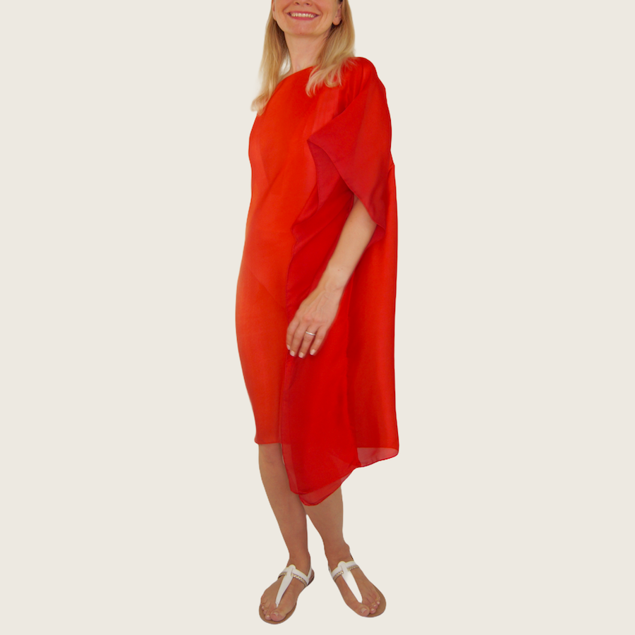 Tunique rouge jaune<br>
Exemplaire unique – Image 2