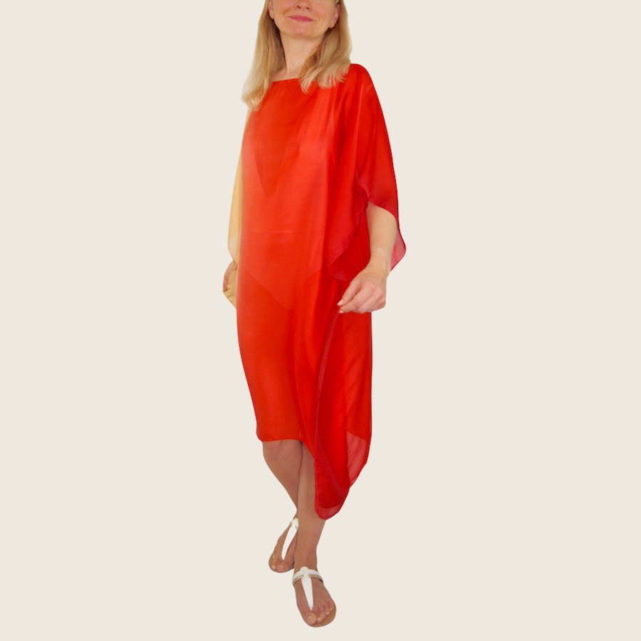 Tunique rouge jaune<br>
Exemplaire unique – Image 4
